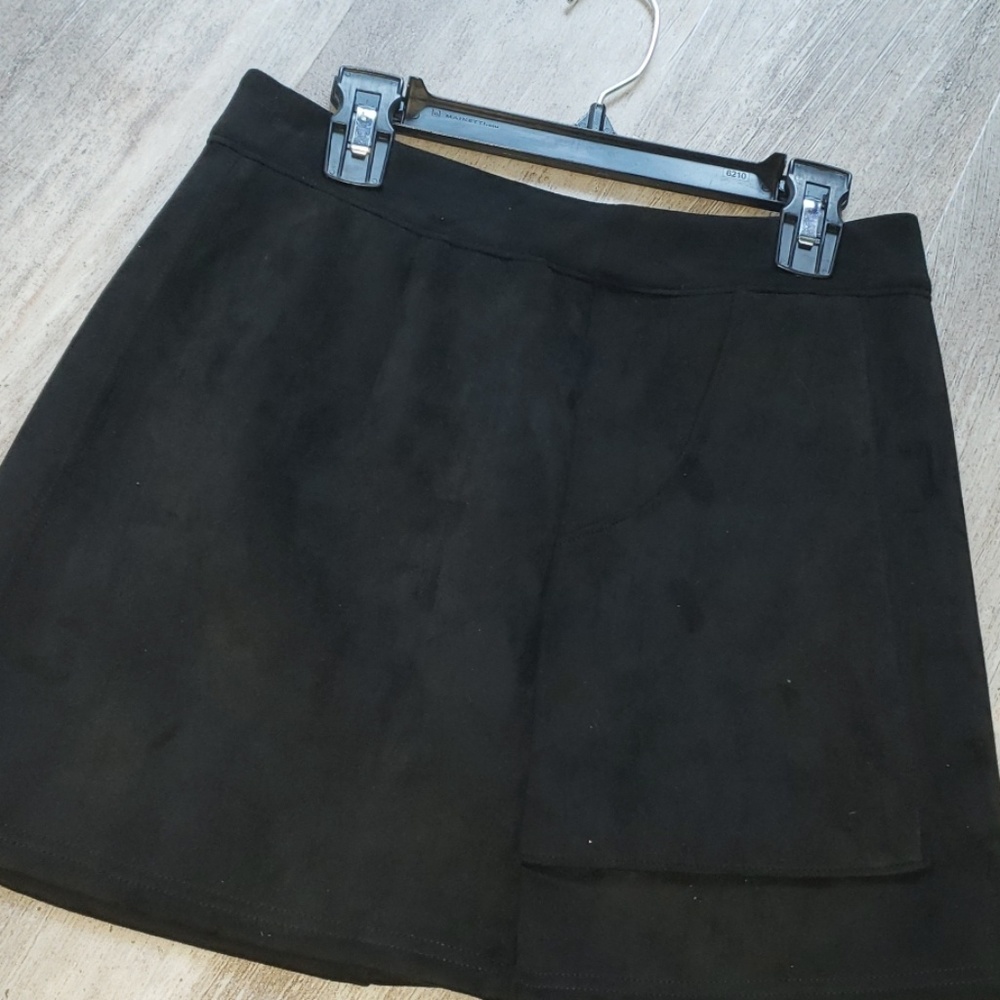 Suede skirt